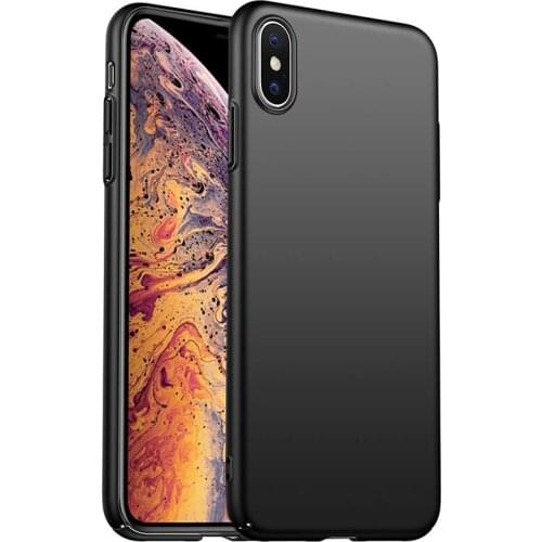 Case For Iphone Xs Max XR Cover Hard For Plain Shockproof PC Anti-fingerprint Comfort Button Case For iphone XR Xs Max Cover