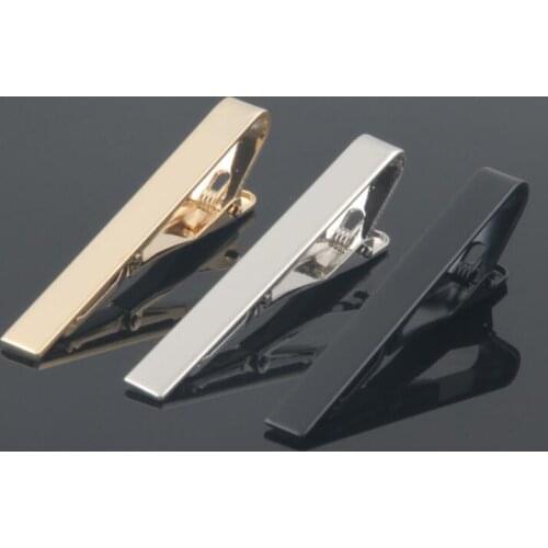 20pcs MIXORDER Copper Tie Clips 3 Color Bright Plain Tie Pins Tie Bar Shirt Clasp Simple Fashion Men Jewelry Accessory Wholesale