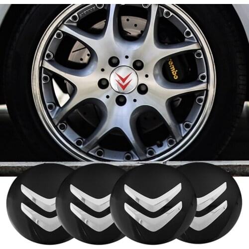 4Pcs 56mm Car Emblem Auto Wheel Center Hub Caps Decal Accessories For Citroen C1 C3 C4 C5 C6 Vts Xsara Berlingo Celysee
