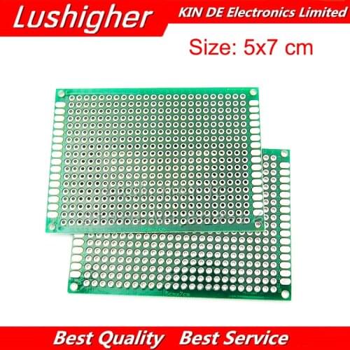 5pcs PCB 5x7cm 5*7 Cm Double Side Prototype PCB Diy Universal Printed Circuit Board