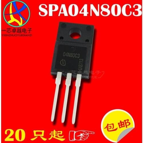 5piece SPA04N80C3 04N80C3 4A/800V N MOS TO-220F