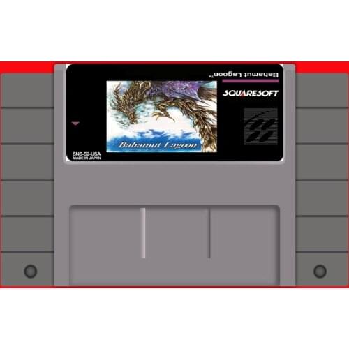Bahamut Lagoon 16 bit Big Gray Game Card For USA NTSC Game Player