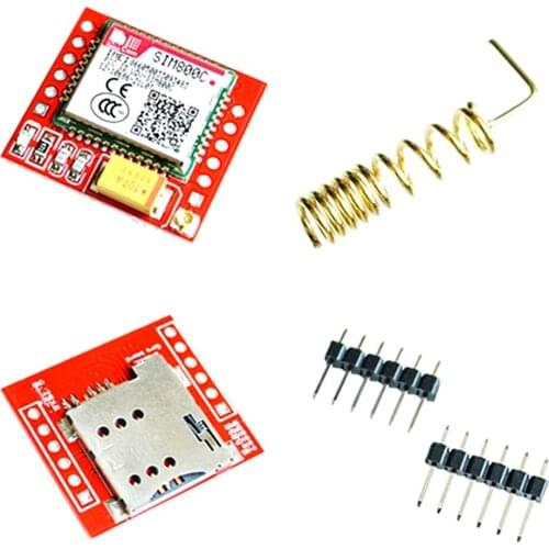 SIM800C MicroSIM Card Core Board With Bluetooth Quad-band GSM GPRS Module TTL Serial Port (SIM800L SIM900A Compatible)