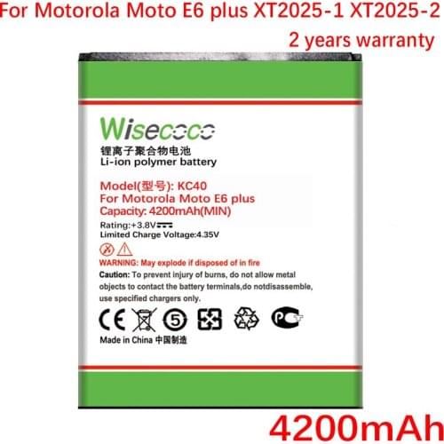 KC40 NEW Battery For Motorola Moto E6 plus XT2025-1 XT2025-2 Phone High Quality Battery