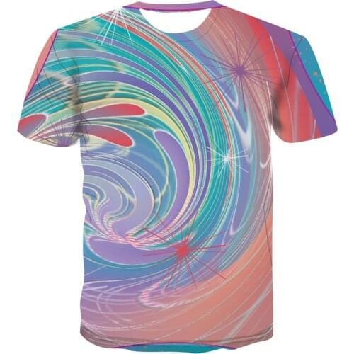2020 New 3d T -Shirt Men 'S Summer T -Shirt 3d Printing T -Shirt Short Sleeve Rainbow T-Shirt With Street Style MenS S -6xl