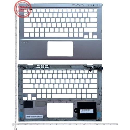 GZEELE New FOR SONY VAIO SVT13 SVT131A11L SVT13115 SVT13117 COVER Keyboard bezel US silver SVT131 SVT131A11T case upper palmrest