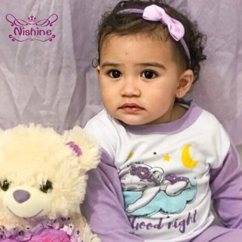 Nishine Solid Color Nylon Elastic Baby Girl Hairband Kids Ribbing Bowknot Headband Newborn Accessories Birthday Gift Photo Props