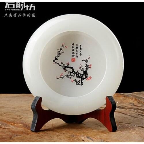 Natural Jade Ashtray Living Room Home Office Ashtray Tea Table With A Study Decoration