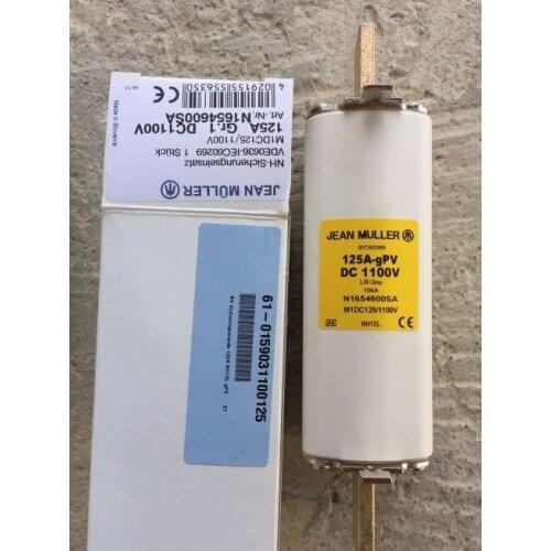 Fuses: Jean muller 125A gPV DC1100V N1654600SA NH1XL