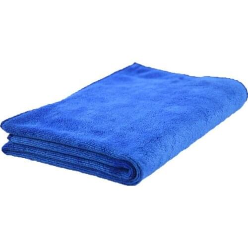 Blue Large Microfibre Cleaning Auto Car Towel Thick Absorption For Car Drying Cleaning Waxing Home Automobile Accessories