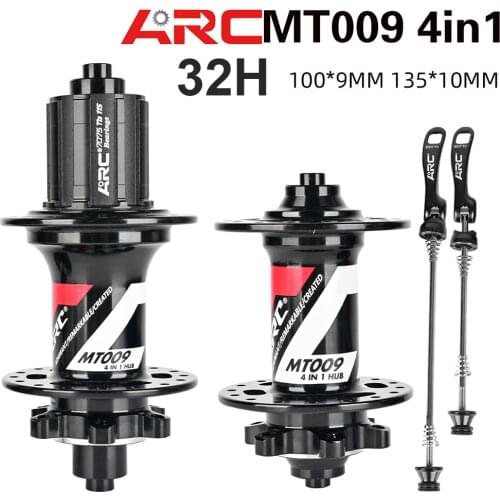 ARC MT009 MTB Hub NBK 4 Sealed Bearing Hub 32 Holes 6 Claws Mountain Bike Hub Disc Brake Bicycle Hub HG XD MS 8 9 10 11 12 Speed