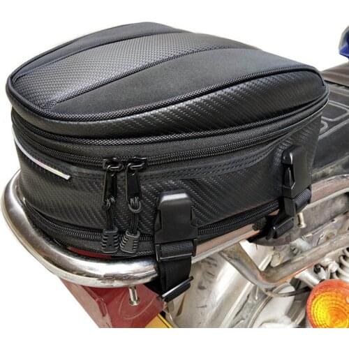 New Motorcycle Tail Bags Back Seat Bags Kit Travel Bag Motorbike Scooter Sport Luggage Rear Seat Rider Bag Pack Pocket Bag