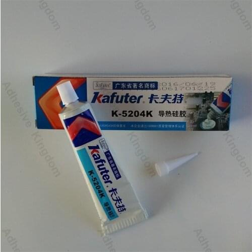 6Pcs kafuter 80g k-5204k CPU thermal conductive silicone LED bonding adhesive quick-drying thermal silica coefficient 1.6