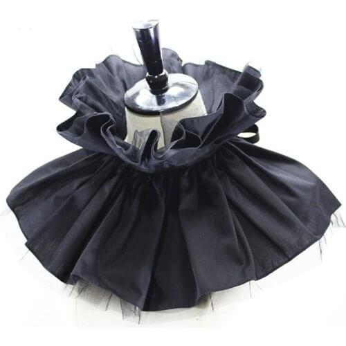 Vintage Gothic Women Detachable Ruffles Collar The Middle-age Ruffled Collars Costumes Accessories