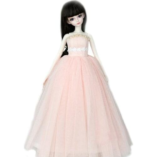 [wamami] 400# Pink Tube Top Dress/Wedding Dress For 1/4 MSD DOD AOD DZ BJD Doll