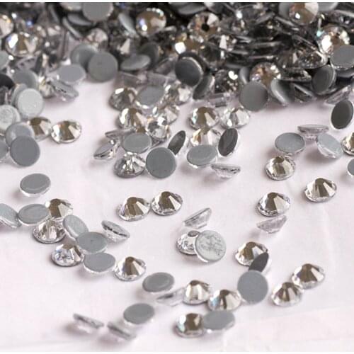 YANRUO 2058HF SS30 Crystal Clear 288Pcs Hotfix Rhinestones Applique Flatback Strass Glass Hot Fix Stones For Clothes
