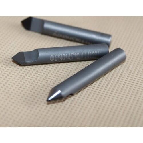 1pc 35degree Angle0.4mm Double Edged PCD MillCutter Stone Tools Carving Bits CNC Diamond Tools for Stone Carving Granite Tile