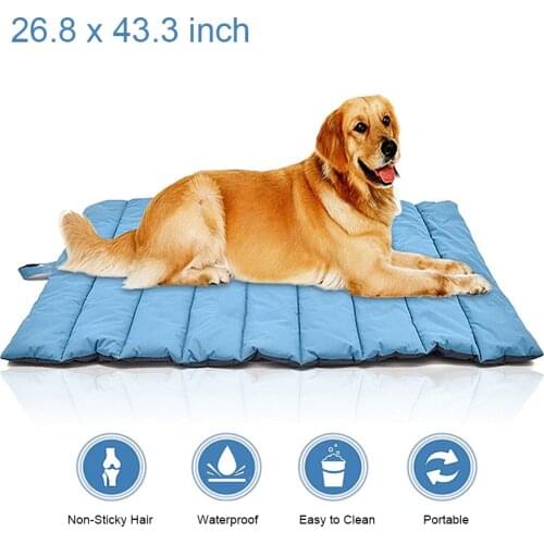 110x68cm Waterproof Dog Bed Mats Soft Dogs Cats Blanket Sofa Portable Outdoor Sleeping Mat Washable Pet Beds Pet Accessories