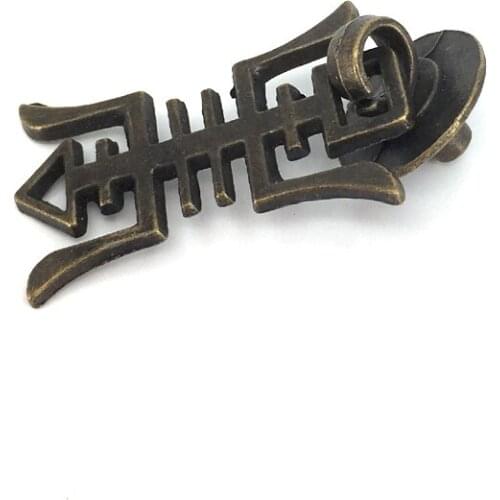 12PCS Jewelry Box Furniture Hardware Knobs Drop Pull Handle Cabinet Knobs Antique Bronze 53mmx26mm