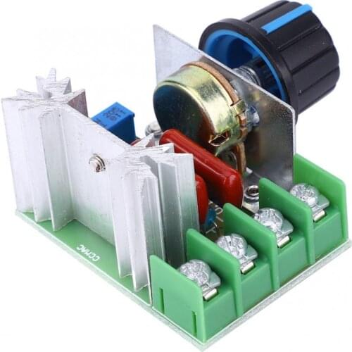 5Pcs 2000W PWM Motor Speed Controller Dimming Dimmers Temperature Controller Adjustable Module 50~220V AC 220V