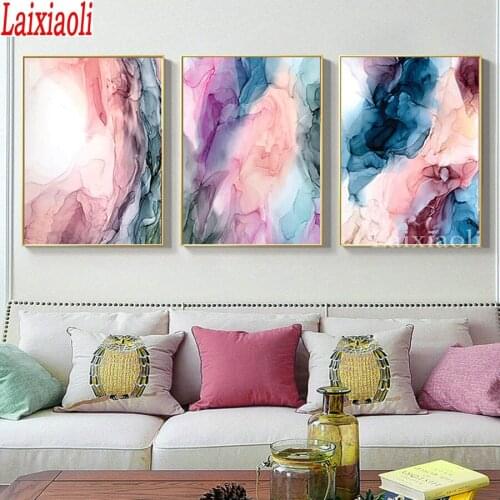 Abstract color Cloud 3 Pcs/set Diy Diamond Painting Cross Stitch Diamond Embroidery Needlework Diamond Mosaic sale Painting gift