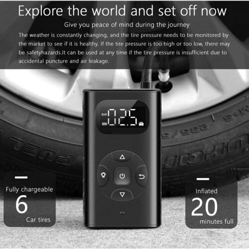 Car Electrical Air Pump Air Compressor Mini Handheld Auto Air Inflatable Pump Motorbike Tyre Air Inflator