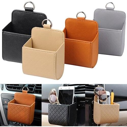 Portable Car Auto Outlet Air Vent Storage Case Mobile Phone Holder Bag Pouch car accessories Детали интерьера