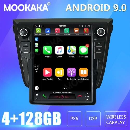 For Nissan X-TRAIL 2014-2017 Tesla Screen Android Px6 Car Multimedia Stereo Player Carplay GPS Navigation Head Unit DVD