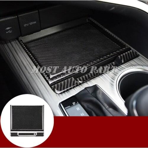 Carbon Fiber Center Console Storage Box Trim Cover For Toyota Camry 2018-2019 Car accesories interior Car decoration