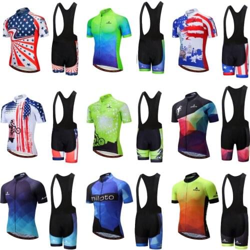 MILOTO go pro Cycling Jersey Set cycling clothing Bike MTB Bicycle Clothes ropa ciclismo Bib Shorts bicicleta Men Cycling Set