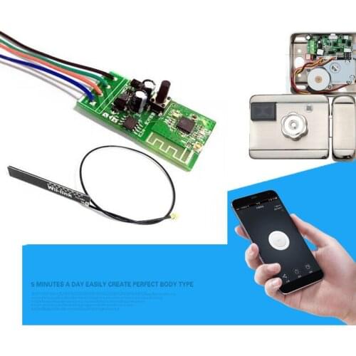 Top Deals 12V WiFi Smart Switch Electronic Lock Door for EWelink APP Works with Alexa/Google Home Smart Home Automation Modules