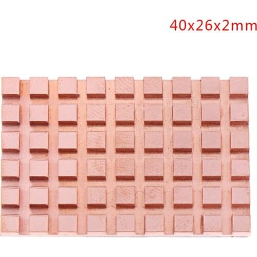Copper Heatsink Thermally Conductive Adhesive For MSATA NGFF 5030 Msata3.0 Solid State Disk SSD Radiator Cooler