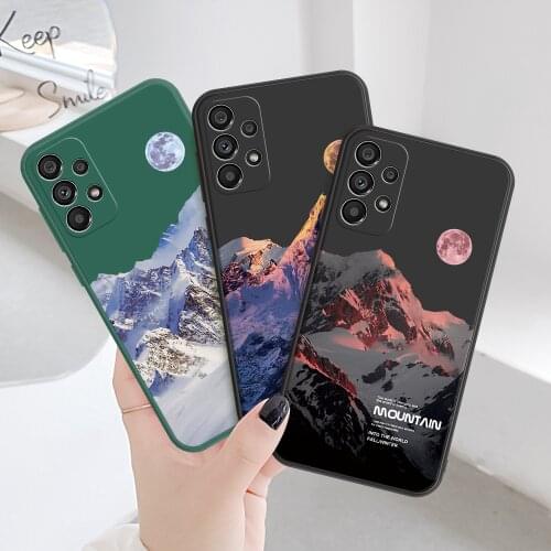 Soft Case For Samsung Galaxy A72 A52 A32 A12 A71 A51 5G Phone Cover Black Matte Printed Back Covers For Galaxy A72 5G A52 A32 4G