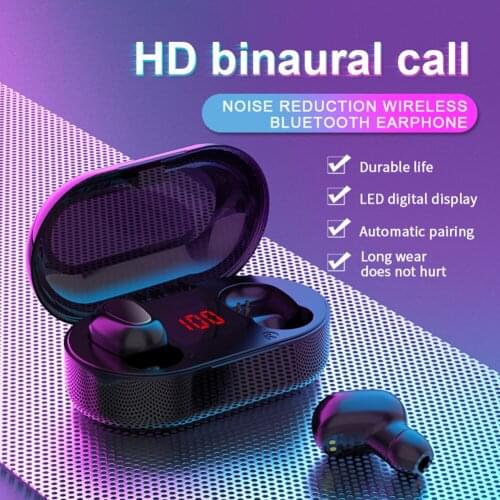 TWS Bluetooth Earphones Wireless Earbuds 9D Surround Double Noise Reduction Headphone Long Standby Earbuds With Charging Case