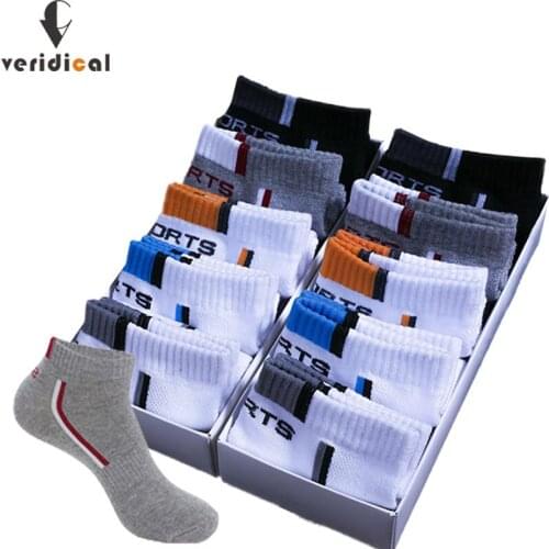 10 Pair High Quality Men Ankle Socks Breathable Cotton Sports Socks Mesh Casual Athletic Summer Thin Cut Short Sokken Size 39-44