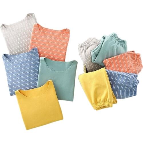 2020 New Autumn Winter Children Sleepwear Clothes For Girls And Boys Clothing Tops+long Pants Sets Kid Clothes Baby Pajamas Set