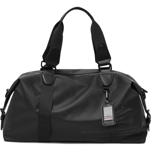 2021 New Mens Travel Duffle Bag Dry/Wet Separation PU Leather Business Trip Women Weekend Fitness Ladies Yoga Gym Bag