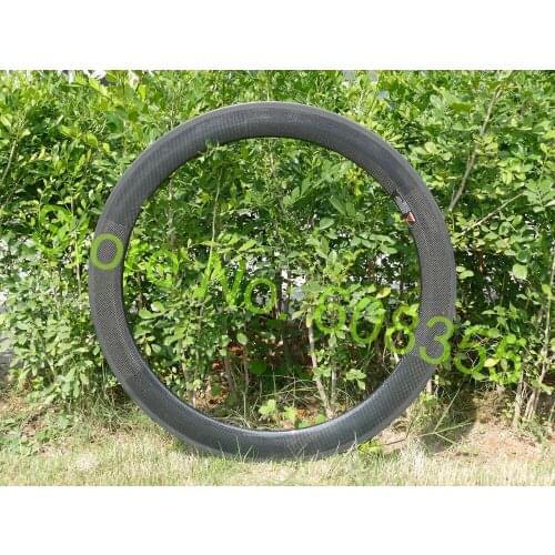 2 x 60mm 3k UD Carbon Matt Glossy Road Bike Tubular Wheel Rim 20.5 23 25mm wide