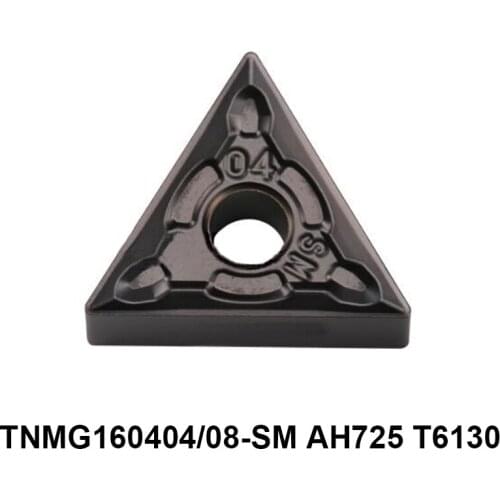 Original 10pcs TNMG160404-SM TNMG160408-SM AH725 T6130 TNMG 160404 160408 Carbide Inserts Turning Tool Lathe Cutter