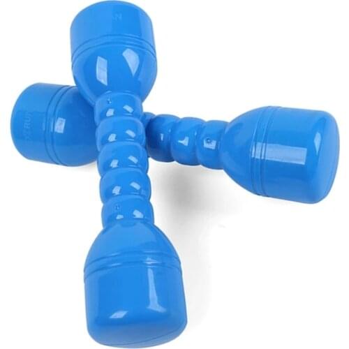 1PCS Children Dumbell Outdoor Plastic Fitness Equipment Kids Barbells Dancing Tool Colorful Workout Toy Dropshipping