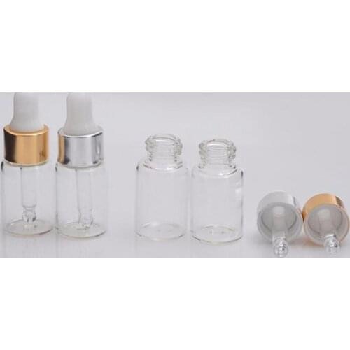 5ml Empty Round Shaped Dropper Bottle 5cc Dropper Glass Essential Oil Container for E liquid Essence Using