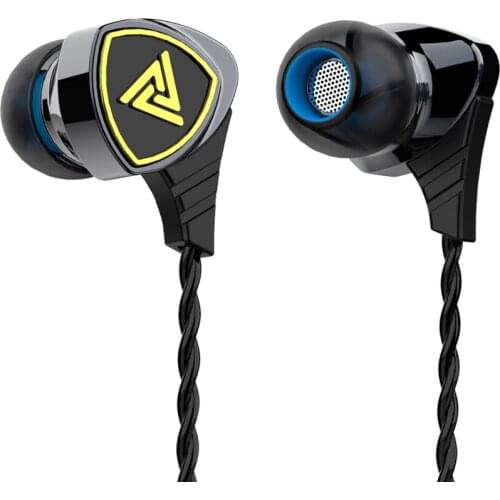 QKZ SK1 Moving Coil Ergonomic Wired In-Ear Stereo HiFi Earphone Sport Heavy Bass HD call 3.5mm Earphone for Mobile Phone Player