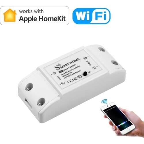 Homekit Smart Home WIFI Breaker Home DIY Electric Relay WIFI Switch Automation Module AC 90-250V 10A Work with Apple Homekit