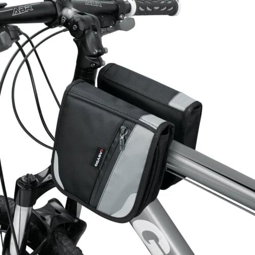 EasyDo Bicycle Bag Frame Bag Waterproof Velcro Top Front Tube Bag MTB Mountain Road Bike Bags Reflective strip Bike Accessories