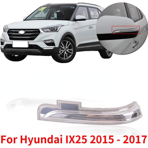CAPQX Side Mirror LED Signal Lamp Flash Rearview Mirror Light 87614-C9000 For Hyundai IX25 2015 2016 2017