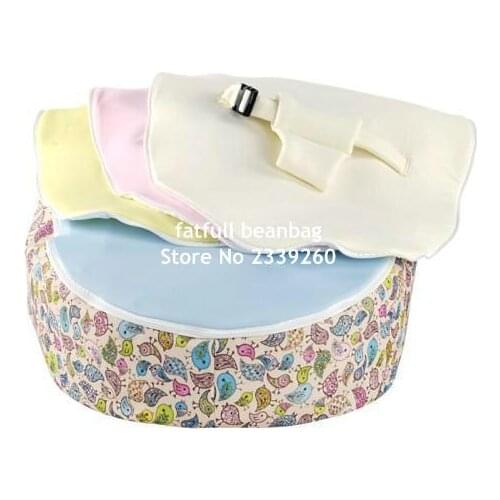 COVER ONLY, NO FILLINGS - Multi-functional Soft Baby Bean Bag Harness 2 tops Baby Bean Bag Sunflower Cover