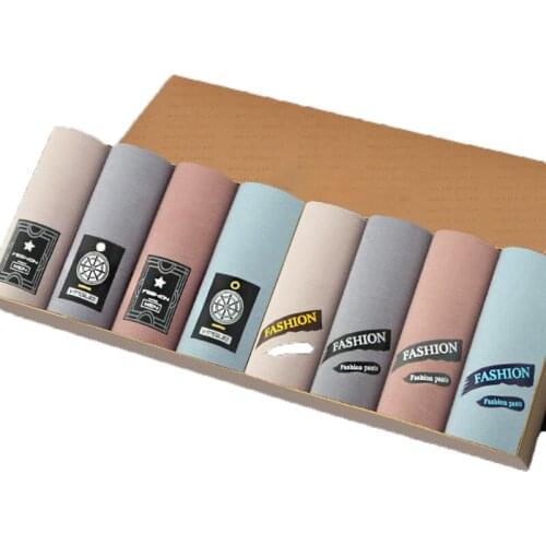 8pcs / Lot Men Boxers Panties Modal Underwear Print Male Panties Comfortable Shorts Plus Size Men Underwear Sets Soft Pants