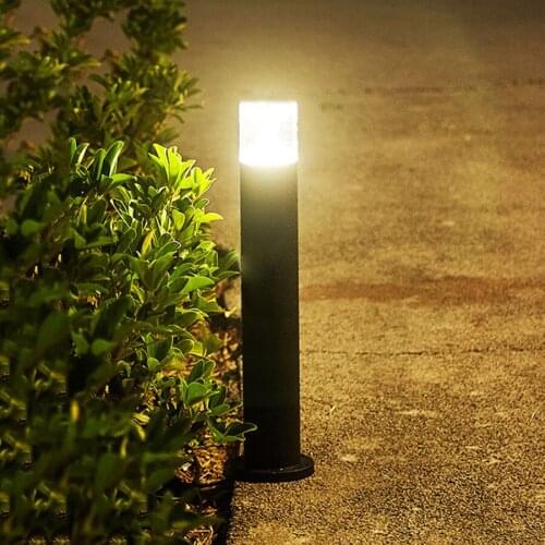 BEIAIDI 10W Outdoor Acrylic COB LED Post Lawn Lamp Aluminum Garden Fence Patio Landscape Light Villa Road Pathway Street Light