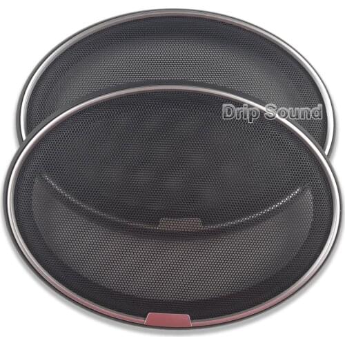 High-grade For 6"x9" 6x9 inch Car Audio Speaker Conversion Net Cover Decorative Circle Metal Mesh Grille Protection