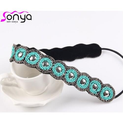 Fashion Bridal Headband Wedding Hair Accessories Women Formal Evening Ribbon Hairwear 3H2008